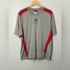 Nike Dri-Fit Ohio State University OSU Buckeyes Embroidered T-Shirt | XL